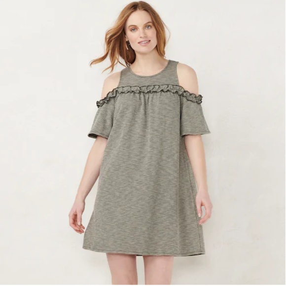 🔴 SALE 5/$15 Lauren Conrad Cold-Shoulder Dress - Picture 2 of 2